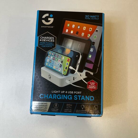 NWT Smart Gear Light Up 4 USB Charging Port - Picture 1 of 4